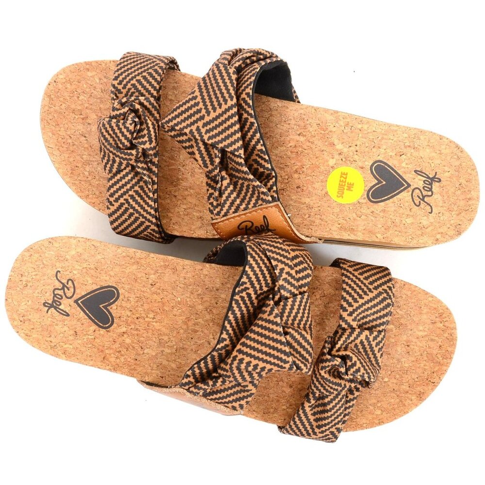 REEF Women's 9 Sandals Knotty Vista Hi Beach Summer Vacation Comfort Slides